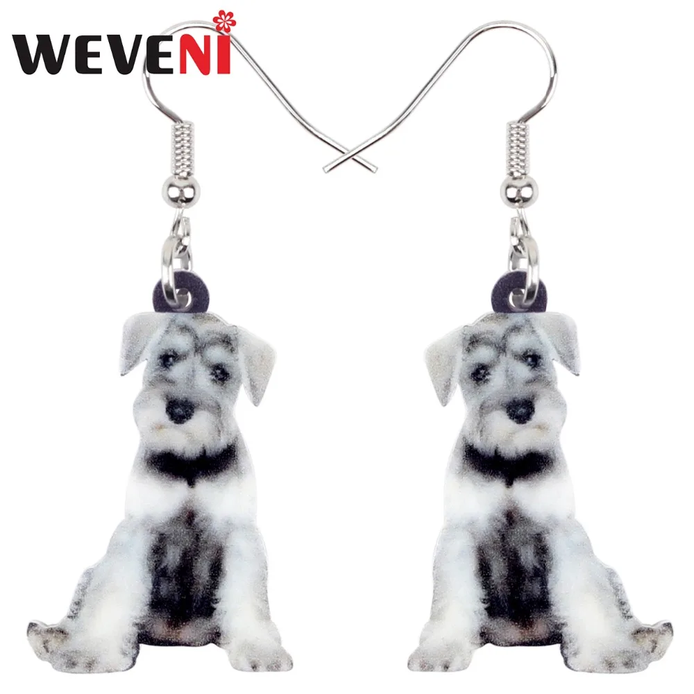 WEVENI Acrylic Novelty Cartoon Schnauzer Terrier Dog Earrings Drop Dangle Trendy Animal Jewelry For Women Girls Statement
WEVENI Acrylic Novelty Cartoon Schnauzer Terrier Dog Earrings Drop Dangle Trendy Animal Jewelry For Women Girls Statement
