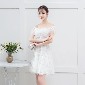 White Colour Bridemaid Dress Tassel Mini Dress for Women Wedding Party Dress Back of Zipper
White Colour Bridemaid Dress Tassel Mini Dress for Women Wedding Party Dress Back of Zipper