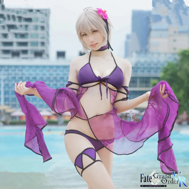 Anime Fate Grand Order Cosplay Jeanne d'Arc Cos Sexy Sweet Swimming Set Costume For Women
Anime Fate Grand Order Cosplay Jeanne d'Arc Cos Sexy Sweet Swimming Set Costume For Women