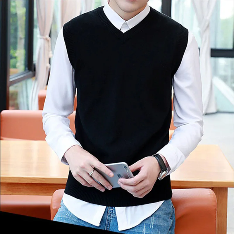 2017 New Spring Autumn Fashion Sweater Slim Fit Knitting Mens Stretch Vest and Pullovers Sueter Hombre Veste
2017 New Spring Autumn Fashion Sweater Slim Fit Knitting Mens Stretch Vest and Pullovers Sueter Hombre Veste