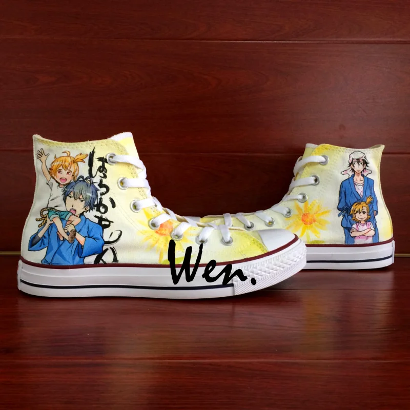 Wen Anime Shoes Design Custom Hand Painted Sneakers Barakamon Men Women's High Top Canvas Sneakers for Gifts
Wen Anime Shoes Design Custom Hand Painted Sneakers Barakamon Men Women's High Top Canvas Sneakers for Gifts