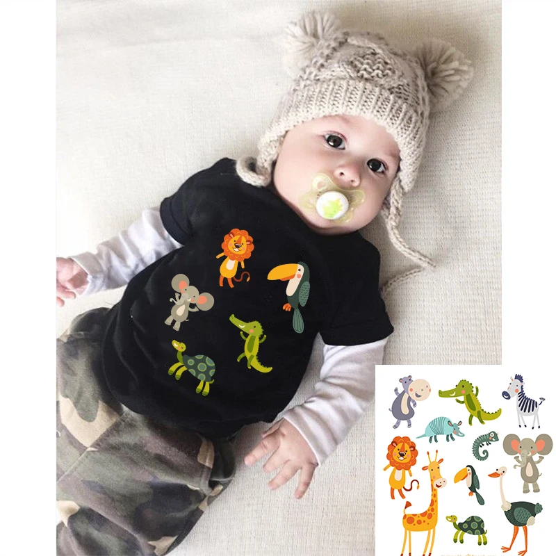 Cute Multi Animals Iron-on Thermal Patches for Clothing Embroidery Applique DIY Heat Transfers for Clothes Baby Sticker Washable
Cute Multi Animals Iron-on Thermal Patches for Clothing Embroidery Applique DIY Heat Transfers for Clothes Baby Sticker Washable