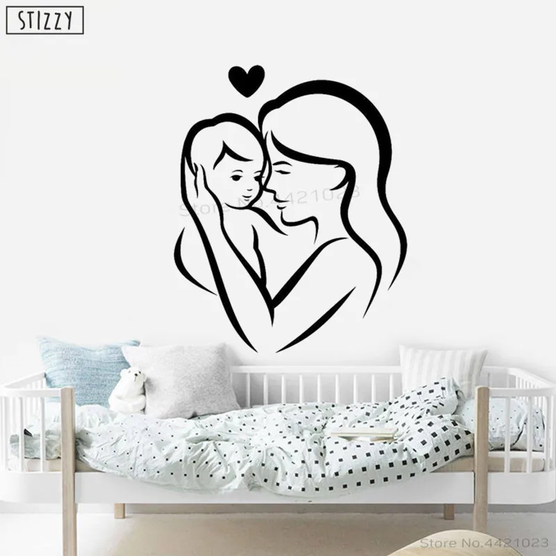 Настенная Наклейка stizzy для детской спальни настенные наклейки мамы и ребенка