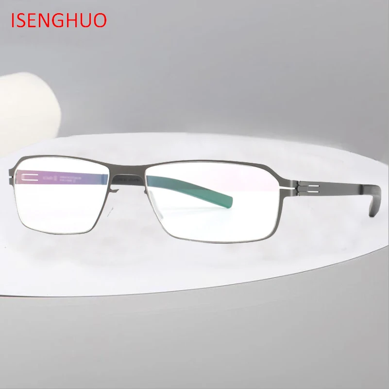 ISENGHUO High Quality IC Unique No screw Design Eyeglasses Frames Men Myopia Spectacle Frame Glasses Gafas de grau
ISENGHUO High Quality IC Unique No screw Design Eyeglasses Frames Men Myopia Spectacle Frame Glasses Gafas de grau