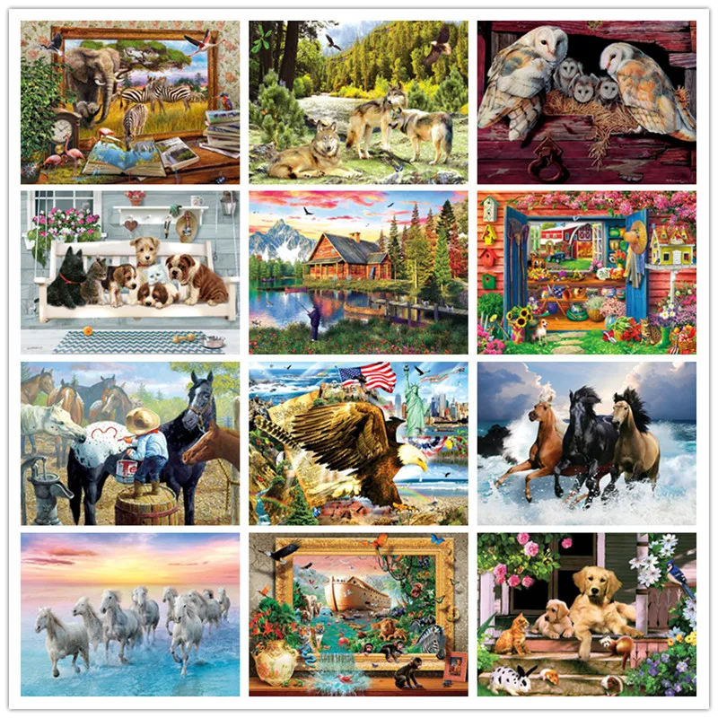 DIY full round diamond embroidery animal landscape 5D diamond painting cross stitch wall stickers mosaic diamond mosaic painting
DIY full round diamond embroidery animal landscape 5D diamond painting cross stitch wall stickers mosaic diamond mosaic painting