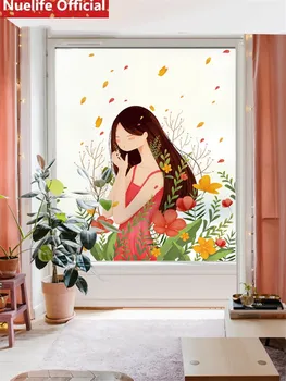Cartoon girl flower pattern electrostatic frosted glass film living room bedroom wedding room kindergarten window glass film
Cartoon girl flower pattern electrostatic frosted glass film living room bedroom wedding room kindergarten window glass film