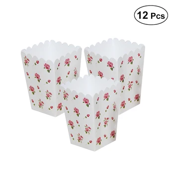 12pcs Popcorn Boxes Decorative Paper Rose Flowers Vintage Popcorn Box Treat Box for Snack Wedding Candy Party
12pcs Popcorn Boxes Decorative Paper Rose Flowers Vintage Popcorn Box Treat Box for Snack Wedding Candy Party