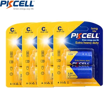 8Pcs/4Card PKCELL 1.5V ZINC CARBON R14, UM2, MN1400 FOR TOYS, GAMES, RADIO R14P UM2 Batteria C Batteries
8Pcs/4Card PKCELL 1.5V ZINC CARBON R14, UM2, MN1400 FOR TOYS, GAMES, RADIO R14P UM2 Batteria C Batteries