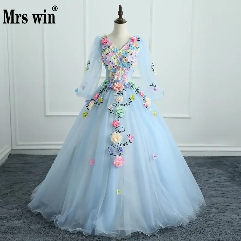 Quinceanera Gowns 2019 Wrs Win V-neck Flower Appliques Ball Gown Luxury Lace Party Prom Formal Quinceanera Dresses Plus Szie
Quinceanera Gowns 2019 Wrs Win V-neck Flower Appliques Ball Gown Luxury Lace Party Prom Formal Quinceanera Dresses Plus Szie