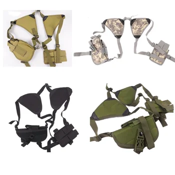 Universal Nylon Adjustable Tactical Military Shoulder Holster Pistol Gun Airsoft Holsters with Double Magazine Pouch Holder
Universal Nylon Adjustable Tactical Military Shoulder Holster Pistol Gun Airsoft Holsters with Double Magazine Pouch Holder