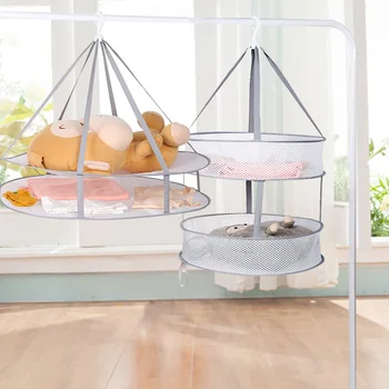 Drying Clothes Laundry Basket Underwear Socks Storage Hanger Folding Mesh Bag Hanger Single Double Layers Laundry Hamper
Drying Clothes Laundry Basket Underwear Socks Storage Hanger Folding Mesh Bag Hanger Single Double Layers Laundry Hamper