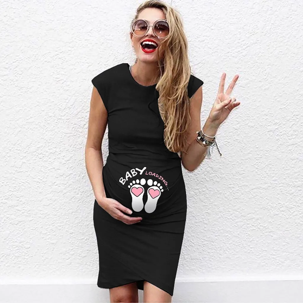 Women Pregnant Short Sleeve Pregnant Nursing Maternity Dress Solid Print Skirt Maternity Dresses For Photo Shoot Zwangerschaps
Women Pregnant Short Sleeve Pregnant Nursing Maternity Dress Solid Print Skirt Maternity Dresses For Photo Shoot Zwangerschaps