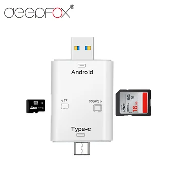 Deepfox 3 in 1 Card Reader USB Type C Micro USB 2.0 TF SD OTG Card Reader For Android Phone Laptop Macbook
Deepfox 3 in 1 Card Reader USB Type C Micro USB 2.0 TF SD OTG Card Reader For Android Phone Laptop Macbook