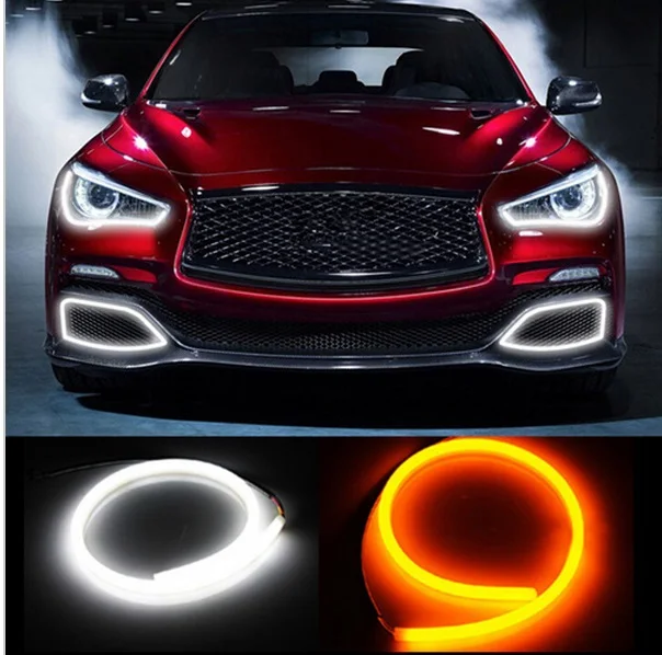 1 pair 85CM DRL TUDE DRL drl tube Daytime Running Light Turn Signal LED Tube Light White Yellow Switchback DRL Strip
1 pair 85CM DRL TUDE DRL drl tube Daytime Running Light Turn Signal LED Tube Light White Yellow Switchback DRL Strip
