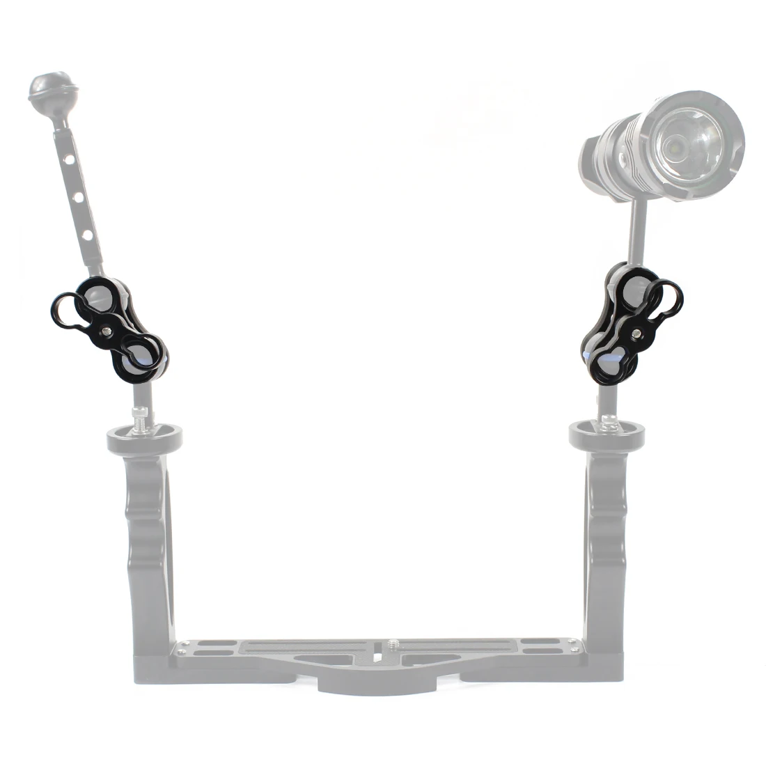 Aluminum Double Holes Butterfly Clip Diving Light Bracket Underwater Photography Lights Arm Extension Rod Accessories Holder
Aluminum Double Holes Butterfly Clip Diving Light Bracket Underwater Photography Lights Arm Extension Rod Accessories Holder