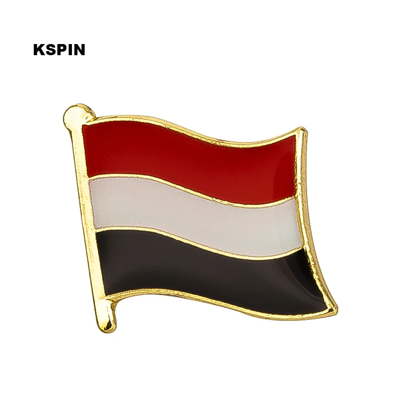 

Yemen flag pin lapel pin badge Brooch Icons 1PC KS-0200