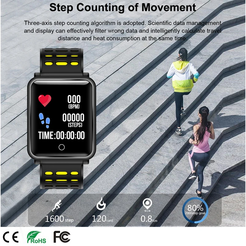 Color Screen Smart Watch Support Waterproof Blood Pressure Heart Rate Monitor Call Reminder SMS Reminder Fashion Bracelet Gift 
Color Screen Smart Watch Support Waterproof Blood Pressure Heart Rate Monitor Call Reminder SMS Reminder Fashion Bracelet Gift