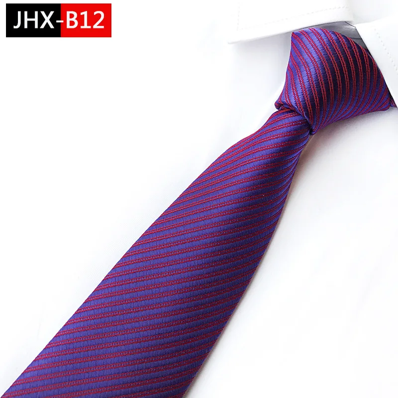 Фото Классический фиолетовый джентльменский галстук синяя серая полосатая или