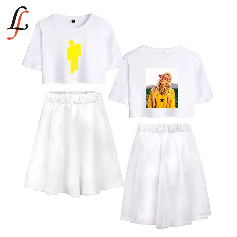 Billie Eilish Billieeilish Harajuku Kpop Modis Sexy Set Short Skirt Suit Short Sleeve T-shirt and Short Skirt Piece Girl summer
Billie Eilish Billieeilish Harajuku Kpop Modis Sexy Set Short Skirt Suit Short Sleeve T-shirt and Short Skirt Piece Girl summer