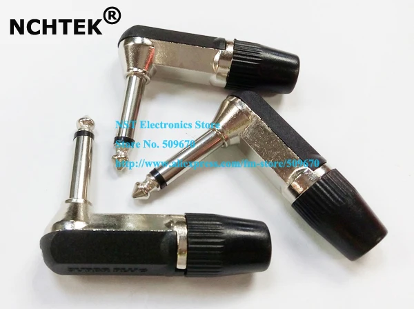 NCHTEK 1/4" 6.35mm Right Angle 90 Degree Mono Jack Guitar Plug Adapter Connector/Free shipping/5PCS
NCHTEK 1/4" 6.35mm Right Angle 90 Degree Mono Jack Guitar Plug Adapter Connector/Free shipping/5PCS