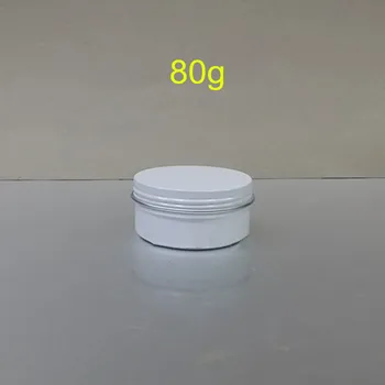 80g White Aluminum Cosmetic Jar Container Screw Thread 50pcs/lot 80ml Makeup Container Factory Wholesale
80g White Aluminum Cosmetic Jar Container Screw Thread 50pcs/lot 80ml Makeup Container Factory Wholesale