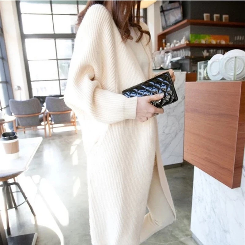 Casual Autumn Winter Thick Elegant Coat New Fashion Women Cardigans Sweater Fashion knitted Batwing Sleeve Outwear Feminino
Casual Autumn Winter Thick Elegant Coat New Fashion Women Cardigans Sweater Fashion knitted Batwing Sleeve Outwear Feminino