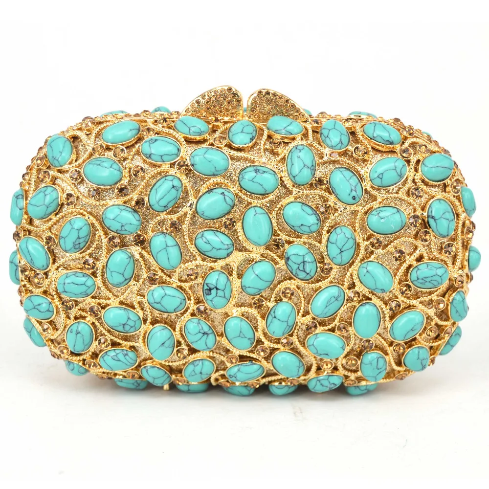 Jade stone evening clutches for ladies Jade stone evening clutches for ladies