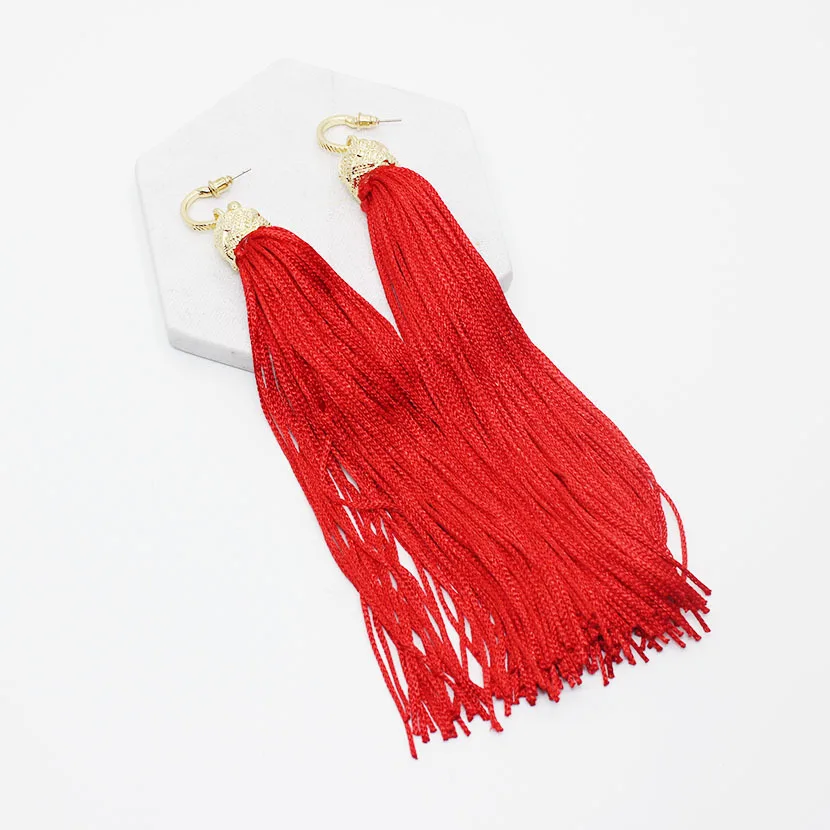 2017 new arrival black red tassel earrings goddess long fringe plated earrings stud earrings 2001
2017 new arrival black red tassel earrings goddess long fringe plated earrings stud earrings 2001