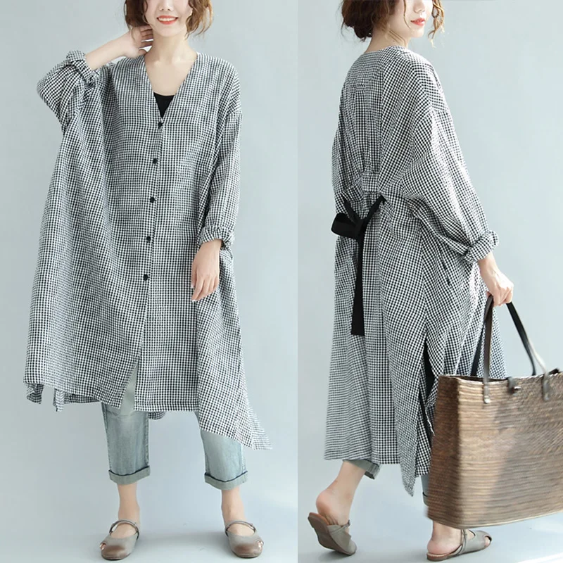ZANZEA Women Check Plaid Midi Dresses Belted 2019 Autumn Button Down Shirt Dress Split Casual Vestido Elegant Robe Oversized 5XL
ZANZEA Women Check Plaid Midi Dresses Belted 2019 Autumn Button Down Shirt Dress Split Casual Vestido Elegant Robe Oversized 5XL