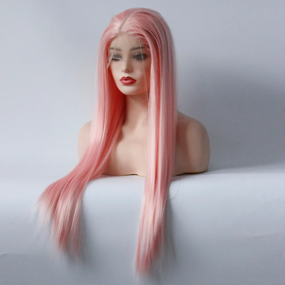 V'NICE Long Silky Straight Wig Peach Pink Synthetic Lace Front Wigs Heat Resistant Fiber Cosplay Lace Wig for Women Middle Part
V'NICE Long Silky Straight Wig Peach Pink Synthetic Lace Front Wigs Heat Resistant Fiber Cosplay Lace Wig for Women Middle Part
