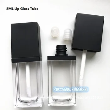 30pcs 50pcs 8ML High Quality Transparent Plastic Cosmetic Liquid Lipstick Container Flat Square Clear Lip Gloss Tube Black Cap
30pcs 50pcs 8ML High Quality Transparent Plastic Cosmetic Liquid Lipstick Container Flat Square Clear Lip Gloss Tube Black Cap