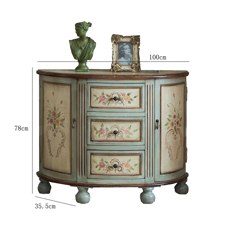 European painting entrance, American solid wood, idyllic, modern decorative furniture, two doors to make an old
European painting entrance, American solid wood, idyllic, modern decorative furniture, two doors to make an old