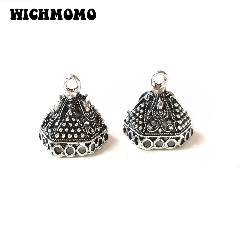 New 4pcs/bag 20mm Retro Zinc Alloy Silver Polygon Bell Shape Beads Tassels End Cap Charms Pendants for DIY Jewelry Accessories
New 4pcs/bag 20mm Retro Zinc Alloy Silver Polygon Bell Shape Beads Tassels End Cap Charms Pendants for DIY Jewelry Accessories