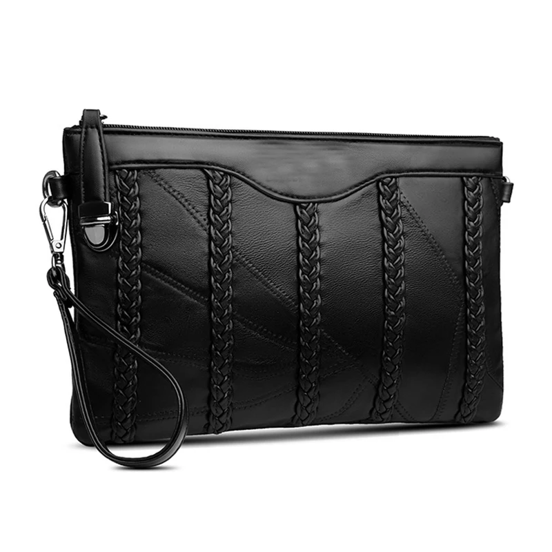 Splicing lambskin clutch bag Sheepskin Leather Women woven envelope bag shoulder bag crossbody bag women handbag women purse
Splicing lambskin clutch bag Sheepskin Leather Women woven envelope bag shoulder bag crossbody bag women handbag women purse