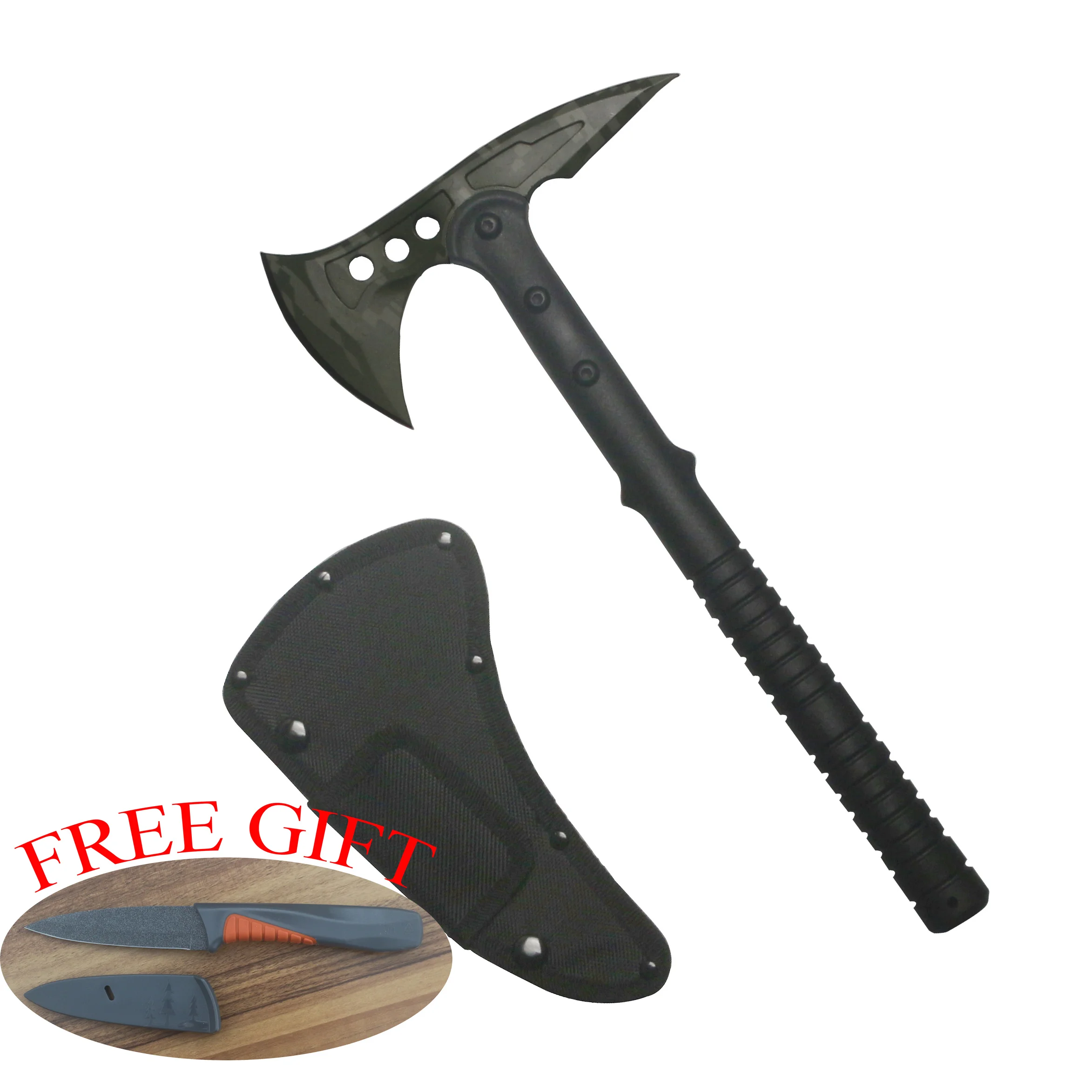 GKW Outdoors Camouflage Hunting Camp Survival Tactical Tomahawk Machete Axe Fire Axe Hatchet With Fiberglass Handle
GKW Outdoors Camouflage Hunting Camp Survival Tactical Tomahawk Machete Axe Fire Axe Hatchet With Fiberglass Handle