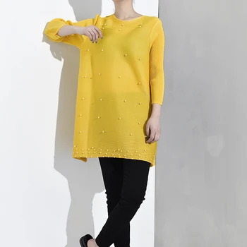 LANMREM 2020 New Fashion Female's Long Sleeve Shirt Women Hoodies Vestido Round Neck Full Sleeves Pleated Pearl Shirt NA94806
LANMREM 2020 New Fashion Female's Long Sleeve Shirt Women Hoodies Vestido Round Neck Full Sleeves Pleated Pearl Shirt NA94806