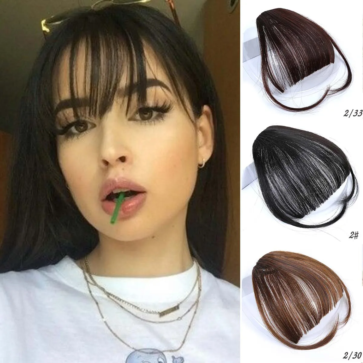 MUMUPI New Pretty Girls Hair Extension Synthetic Bangs Straight Wig Piece Clip on Clip In Front Hair Bangs Wigs
MUMUPI New Pretty Girls Hair Extension Synthetic Bangs Straight Wig Piece Clip on Clip In Front Hair Bangs Wigs