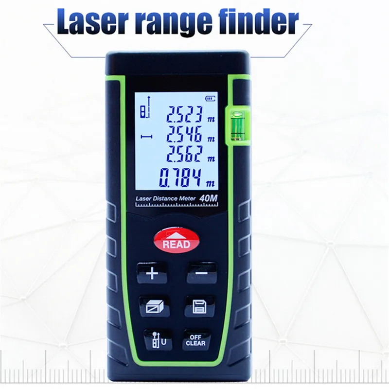 

Sndway 40m laser range finder distance tape measure roulette meter measuring the trena rangefinder Electronic ruler tool SW-T40