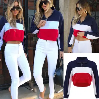 Harajuku Tops 2018 New Women's Hoodie Sweatshirt Jumper Crop top Sports Long Sleeve Pullover Tops Outwear Streetwear
Harajuku Tops 2018 New Women's Hoodie Sweatshirt Jumper Crop top Sports Long Sleeve Pullover Tops Outwear Streetwear