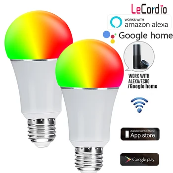 2PCS RGB Smart Wifi Light Bulb E27 7W Multicolor Dimmable Voice Wake-Up Bulb Compatible Alexa Google Assistant Smart Home Decor
2PCS RGB Smart Wifi Light Bulb E27 7W Multicolor Dimmable Voice Wake-Up Bulb Compatible Alexa Google Assistant Smart Home Decor