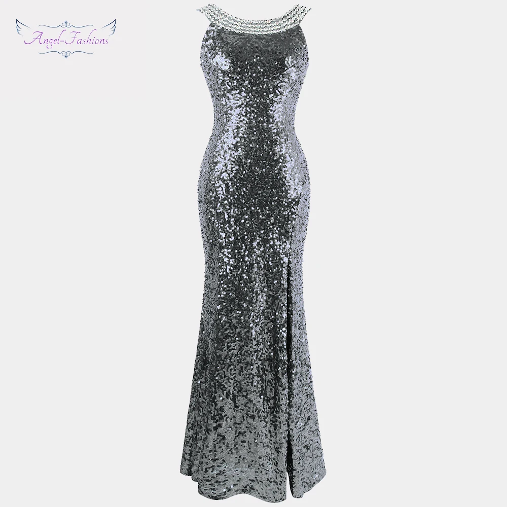 Angel-fashions Twinkling Women's Backless Prom Dresses Beading Slit Sequin 1920s Party Dresses 090
Angel-fashions Twinkling Women's Backless Prom Dresses Beading Slit Sequin 1920s Party Dresses 090