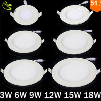 LED Panel Lights Ceiling Round Recessed Lamp Aluminum Ultra Thin Downlights 3W 4W 6W 9W 12W 15W 18W 24W Spotlight Light Fixtures
LED Panel Lights Ceiling Round Recessed Lamp Aluminum Ultra Thin Downlights 3W 4W 6W 9W 12W 15W 18W 24W Spotlight Light Fixtures
