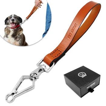 Leather Short Dog Leash Durable Dog Traffic Lead Leash for Training Walking Medium Large Dogs Pitbull German Shepard
Leather Short Dog Leash Durable Dog Traffic Lead Leash for Training Walking Medium Large Dogs Pitbull German Shepard