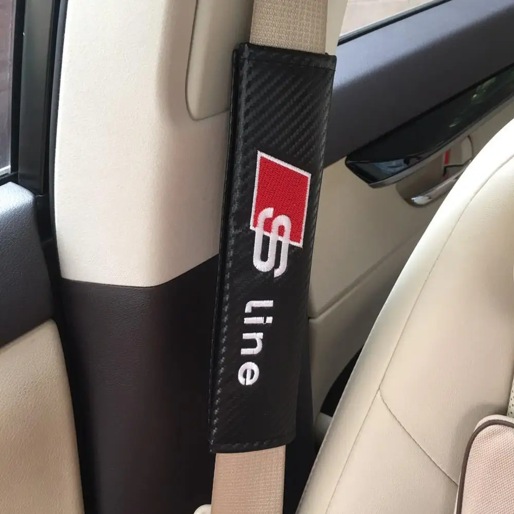 2pcs Car Seat Belts Cover Padding Carbon Fiber Shoulder Sleeve For Audi A6 C6 C7 A1 A3 A4 B5 B6 B7 B8 A5 C5 A7 S3 S4 8v 8P sline
2pcs Car Seat Belts Cover Padding Carbon Fiber Shoulder Sleeve For Audi A6 C6 C7 A1 A3 A4 B5 B6 B7 B8 A5 C5 A7 S3 S4 8v 8P sline