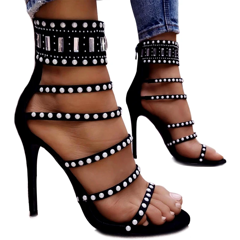 DoraTasia Brand Design Crystals Rivet Thin High Heels Summer Shoes Sandals Women Sexy Party Top Quality Customized Woman Shoes
DoraTasia Brand Design Crystals Rivet Thin High Heels Summer Shoes Sandals Women Sexy Party Top Quality Customized Woman Shoes