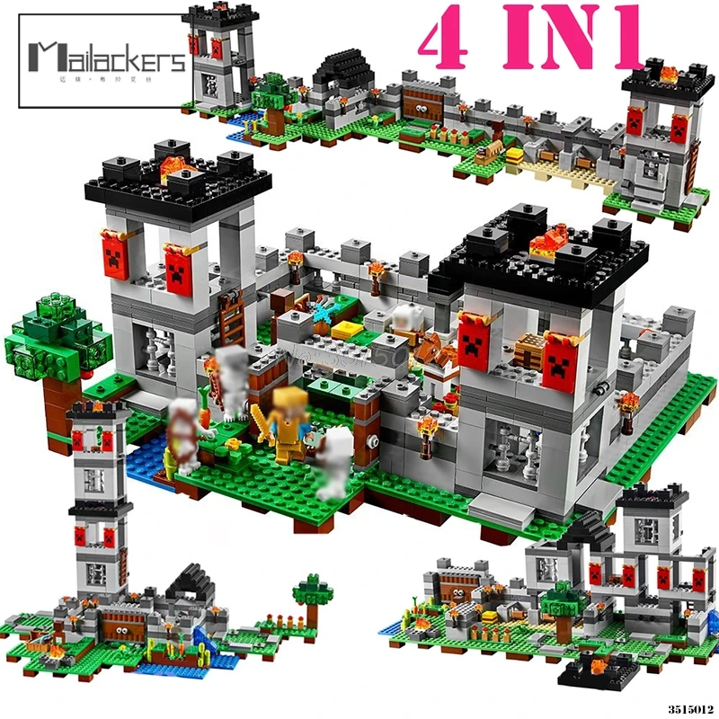 Minecraft Mailackers 4 IN 1 My world Fortress Model Toy Bausteine Minecraft Figures Building Blocks Kids Toys For Children Gifts
Minecraft Mailackers 4 IN 1 My world Fortress Model Toy Bausteine Minecraft Figures Building Blocks Kids Toys For Children Gifts