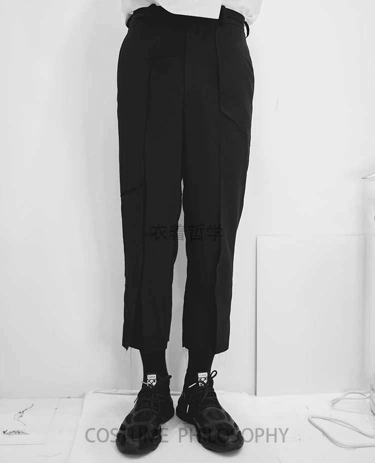 Customized plus size 27-44 New men's clothing fashion GD Hair Stylist personality Yohji hole Hair edge designer Ninth pants
Customized plus size 27-44 New men's clothing fashion GD Hair Stylist personality Yohji hole Hair edge designer Ninth pants