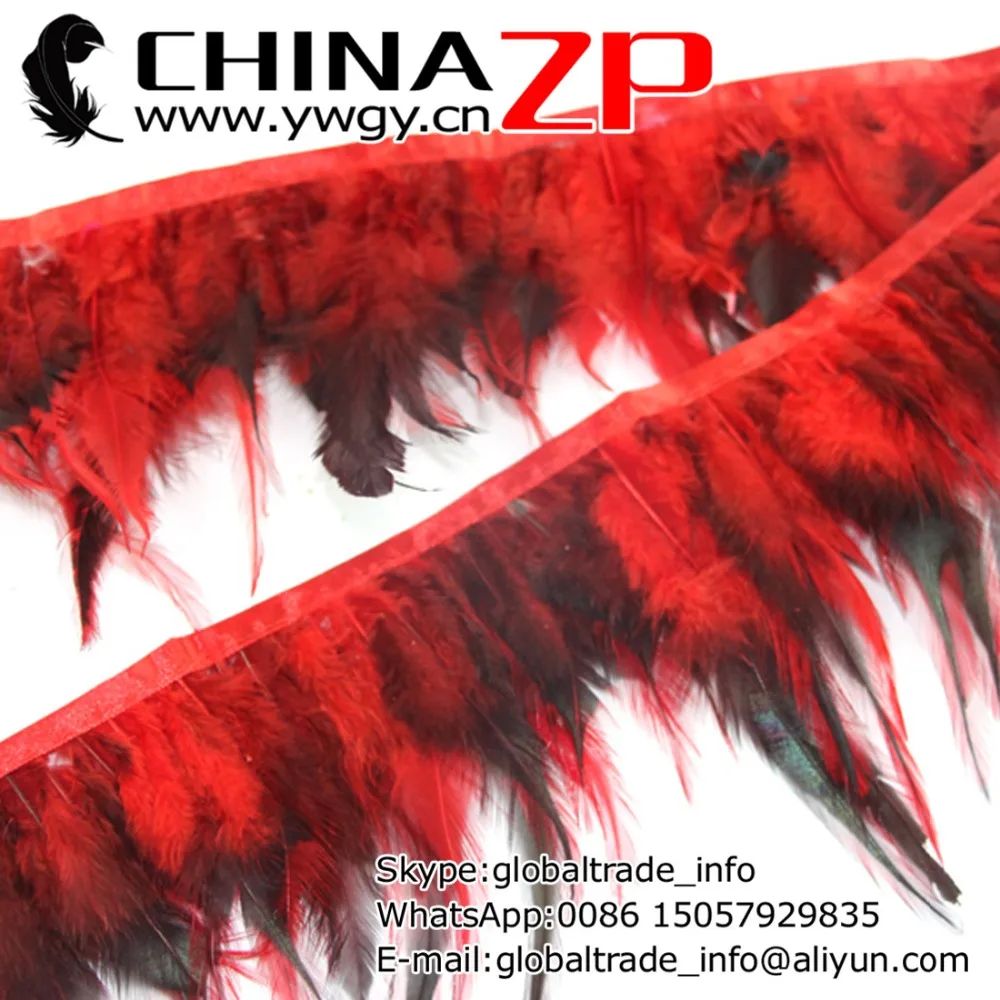 Made in CHINAZP Factory Wholesale Price Dyed Red and Black Rooster Saddle Feathers Trim
Made in CHINAZP Factory Wholesale Price Dyed Red and Black Rooster Saddle Feathers Trim