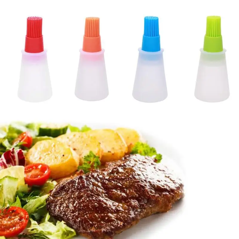 1pc Silicone Grill Oil Bottle With Brush Practical Heat Resisting Cooking BBQ Pastry Tools Kitchen Basting Utensils Accessories
1pc Silicone Grill Oil Bottle With Brush Practical Heat Resisting Cooking BBQ Pastry Tools Kitchen Basting Utensils Accessories