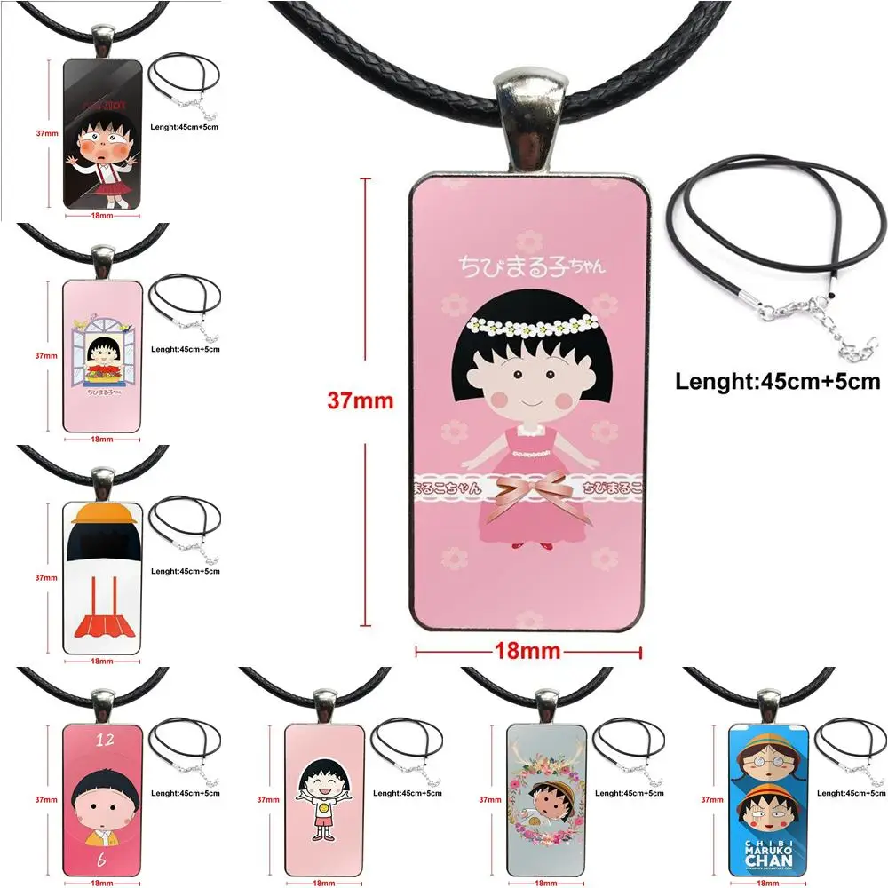 Japanese Anime Chibi Maruko Chan Pattern For Wedding Glass Cabochon Choker Pendant Rectangle Necklace Steel Color Jewelry
Japanese Anime Chibi Maruko Chan Pattern For Wedding Glass Cabochon Choker Pendant Rectangle Necklace Steel Color Jewelry